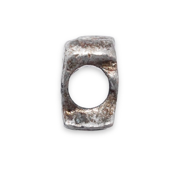 Vintage Partridge Bird with Flower Slide Charm Silver Tone Slider for Bracelet - Picture 2 of 3